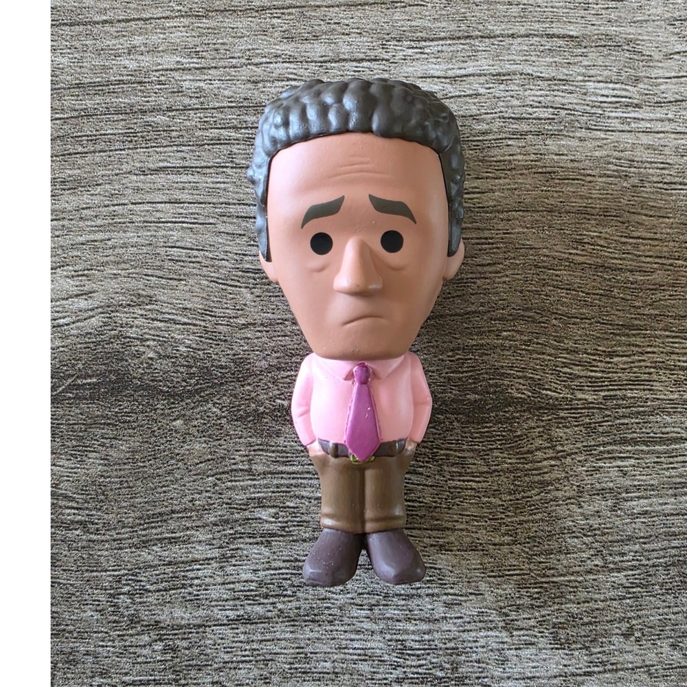 The Office Toby Flenderson Mini Figure Pink Shirt Purple Tie 3.25 Inch Vinyl